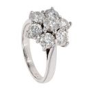 18ct White Gold 2.35ct Diamond Cluster Ring