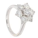 18ct White Gold 2.30ct Diamond Cluster Ring