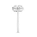 9ct White Gold 1.00ct Cushion Lab Grown Diamond Ring