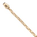 14ct Yellow Gold Monaco Cavo Plain Lock Curb Bracelet 9"