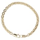 14ct Yellow Gold Square Belcher Bracelet 8.5"