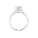 18ct White Gold 2.00ct Cushion Shaped Lab Grown Diamond Solitaire Ring G VS