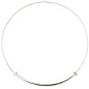 9ct Yellow Gold Patterned Floral Expanding Bangle
