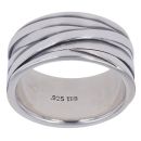 Silver Oxidised Band Signet Ring By Icesia