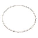 9ct White Gold 0.25ct Single Cut Diamond Bangle