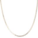 9ct Yellow Gold Square Curb Chain 22"