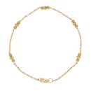 22ct Yellow Gold Trio Bead Fancy Bracelet 7"