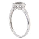 9ct White Gold 0.20ct Brilliant Cut Diamond Cluster Ring