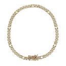 9ct Yellow Gold Fancy Bracelet 7.5"