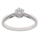 18ct White Gold 0.25ct Brilliant Cut Diamond Solitaire Ring