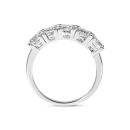 9ct White Gold 2.50ct Princess Cut Lab Grown Diamond Five Stone Bridal Ring Lab Grown