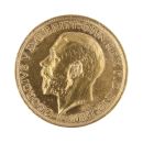 1914 George V Large Head UK Full Sovereign Coin