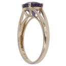 9ct Yellow Gold Amethyst Solitaire Ring