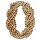 18ct Yellow Gold Patterned Twist Braid Ring