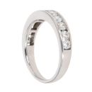 14ct White Gold 1.00ct Brilliant Cut Diamond Half Eternity Ring