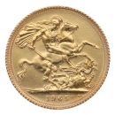 1965 Elizabeth II First Portrait UK Full Sovereign Coin