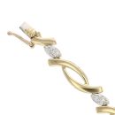 18ct Yellow Gold 0.43ct Brilliant Cut Diamond Fancy Bracelet 6.5"