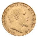1909 Edward VII Large Head UK Full Sovereign Coin