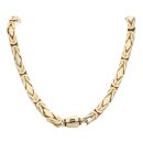14ct Yellow Gold Monaco Byzantine Rey Plain Lock Chain 24"