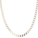9ct Yellow Gold Square Curb Chain 20"