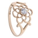 9ct Yellow Gold Cubic Zirconia Single Stone Ring