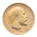 1909 Edward VII Large Head UK Half Sovereign Coin