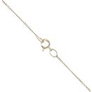 9ct Yellow Gold Disc Fancy Pendant and Chain 18"