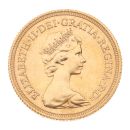 1980 Elizabeth II Decimal Portrait UK Full Sovereign Coin