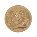 1910 Edward VII Large Head UK Half Sovereign Coin