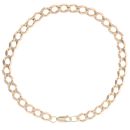 9ct Yellow Gold Curb Bracelet 10"