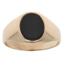9ct Yellow Gold Onyx Signet Ring