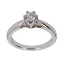 18ct White Gold 0.25ct Brilliant Cut Lab Grown Diamond Solitaire Ring