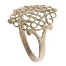 9ct Yellow Gold Patterned Filigree Fancy Ring