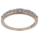 9ct Yellow Gold 0.10ct Brilliant Cut Diamond Eternity Ring
