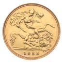 1982 Elizabeth II Decimal Portrait UK Half Sovereign Coin