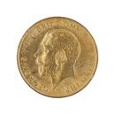 1911 George V Large Head UK Half Sovereign Coin