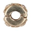 14ct Yellow Gold Pandora Ruby Babbling Brook Clip Charm