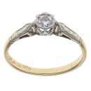 18ct Yellow Gold 0.10ct Brilliant Cut Diamond Solitaire Ring