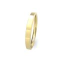 18ct Yellow Gold Soft Chamfered Edge Wedding Band 2.5mm