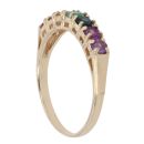 9ct Yellow Gold Multi Gemstone Ring