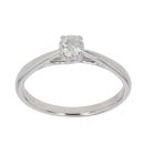 9ct White Gold 0.25ct Brilliant Cut Diamond Solitaire Ring