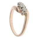 9ct Yellow Gold 0.15ct Diamond Trilogy Ring