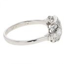 Platinum 0.80cts Diamond Baguette Cut Cluster Ring