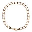 9ct Yellow Gold Square Curb Bracelet 7.5"