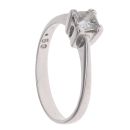 18ct White Gold 0.50ct Princess Cut Diamond Solitaire Ring