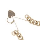9ct Yellow Gold Heavyweight Curb Charm Bracelet 7"