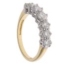 18ct Yellow Gold 1.00ct Diamond Seven Stone Eternity Ring