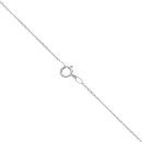 9ct White Gold 0.25ct Diamond Heart Pendant and Chain 20"