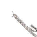 9ct White Gold 5.85ct Brilliant Cut Diamond Tennis Bracelet 7"