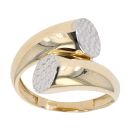 14ct Yellow and White Gold Twist Ring